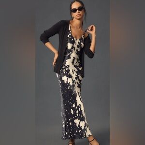 Cow print maxi dress
